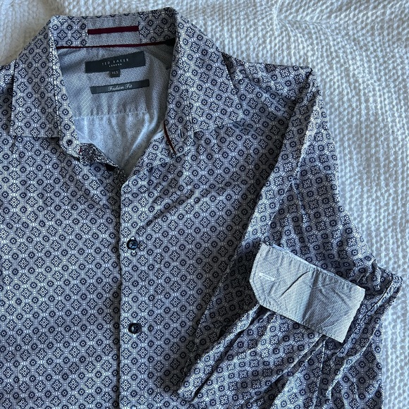 Men’s geometric print Dress shirt - Picture 1 of 5